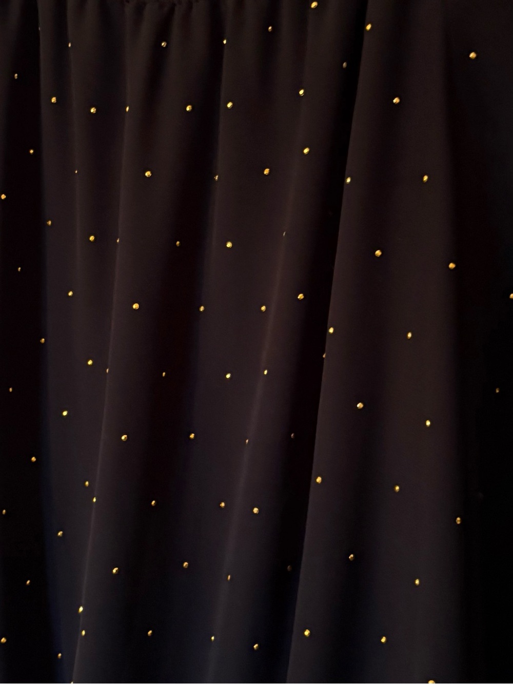 Vince Camuto Size Medium Black Top with Gold Accents - Picture 2 of 4